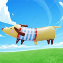 Cartoon Dachshund Decoration Balloon For Animal Pet Dog Theme Birthday Party Decorations Supplies