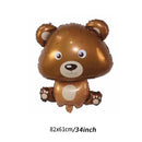 One 34 Inch Cute Bear Forest Theme Party Decoration Balloon