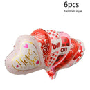 6pcs | Random Valentine's Day Romantic Party Decoration Balloons | Scene Decor | Room Decor | Valentine's Day Gift | Proposal Arrangement