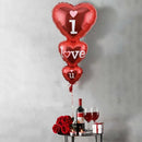 Set | Aluminum Film Balloons | I Love You Balloons | Scene Decor | Room Decor | Valentine's Day Gift | Proposal Arrangement | Wedding Room
