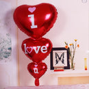 Set | Aluminum Film Balloons | I Love You Balloons | Scene Decor | Room Decor | Valentine's Day Gift | Proposal Arrangement | Wedding Room