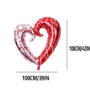1pc 42 Inch Super Large Hook Mesh Love Aluminum Film Balloon | Valentine's Day Decoration Love Balloon