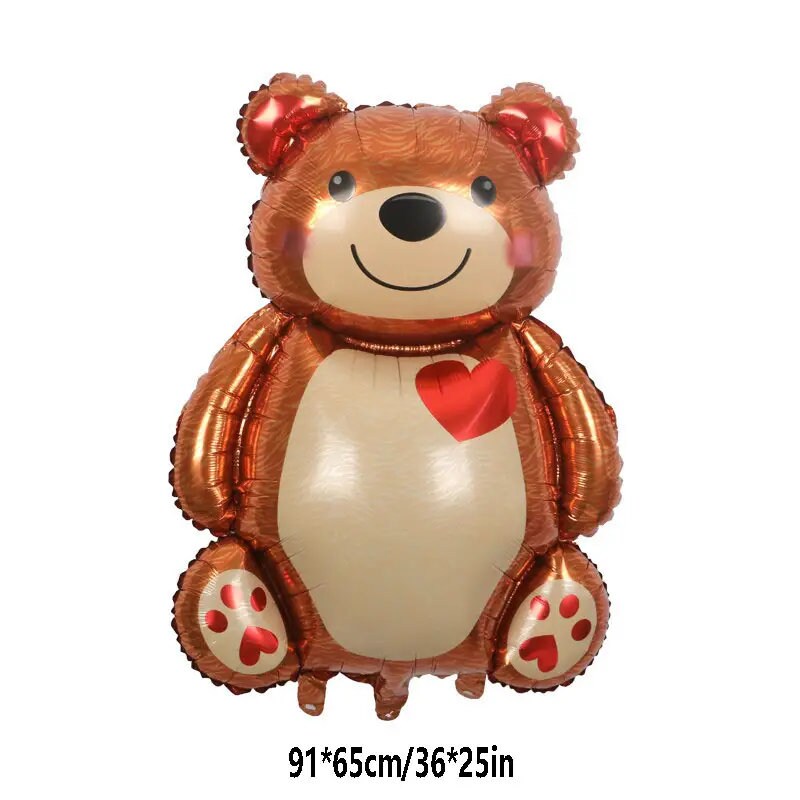 1pc 36 Inch Extra Large Huge Cuddle Love Bear Aluminum Film Balloon Valentine's Day Decoration Birthday Party Decoration Balloon