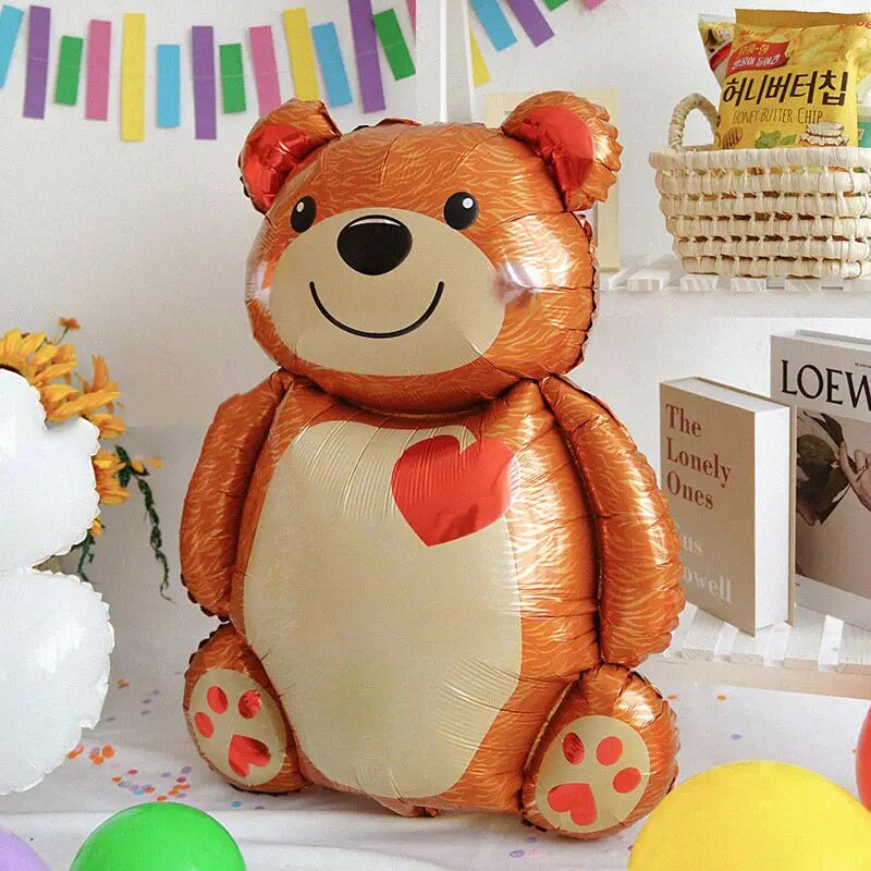 1pc 36 Inch Extra Large Huge Cuddle Love Bear Aluminum Film Balloon Valentine's Day Decoration Birthday Party Decoration Balloon