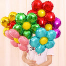 6pcs Random Multicolor Flowers Aluminum Foil Balloon Party