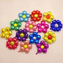 6pcs Random Multicolor Flowers Aluminum Foil Balloon Party