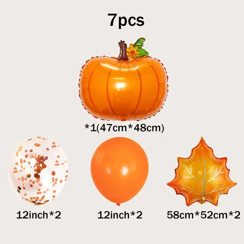 7pcs Thanksgiving Party Decoration Balloons