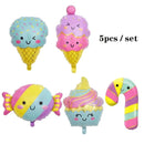 5pcs | Cute Balloon | Summer Party Decoration Balloon | Ice Cream Candy Balloon