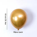 50pcs 10inch Metal Color Balloons | Party Decorative Balloon | Christmas | Thanksgiving | New Year Party Suppliers