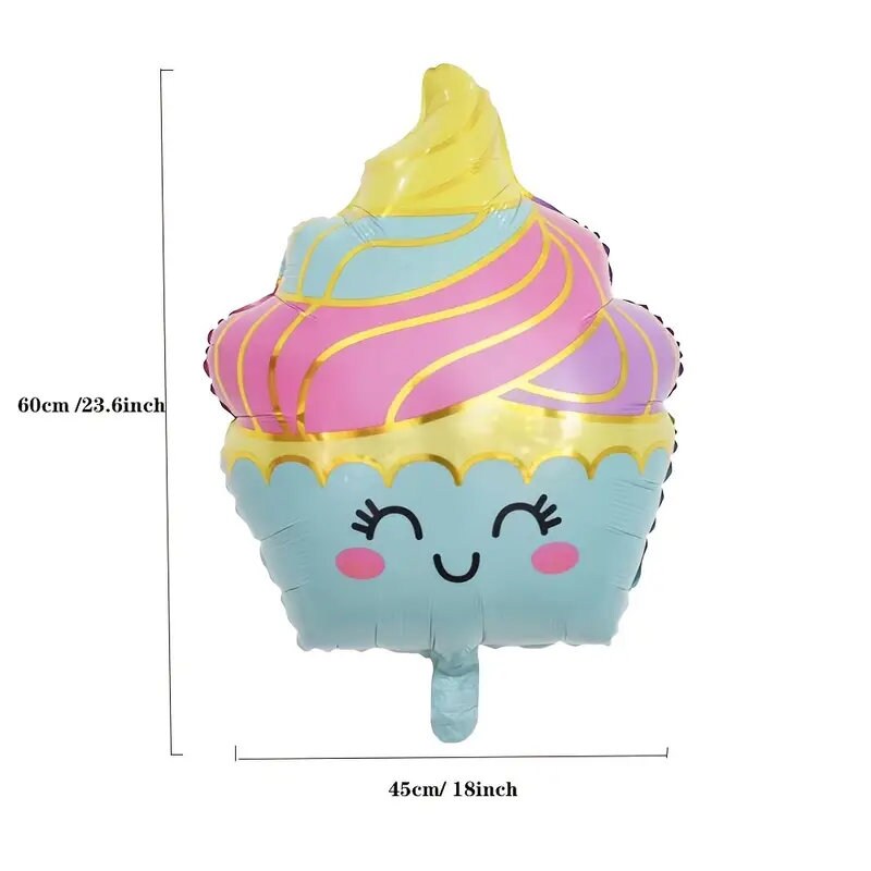 5pcs | Cute Balloon | Summer Party Decoration Balloon | Ice Cream Candy Balloon