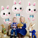3pc | Easter Big Eyes Cute Jungle Bunny Balloon Jungle Bunny Birthday Party Decoration Balloons
