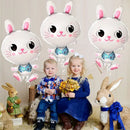3pc | Easter Big Eyes Cute Jungle Bunny Balloon Jungle Bunny Birthday Party Decoration Balloons