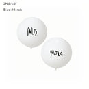 2pcs | White Latex Balloons | Valentine's Day Wedding Party Decorations