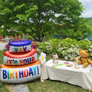 New Colorful Three Layers Cake Aluminum Film Balloons | Kids Birthday Party Arrangement Decoration Balloons