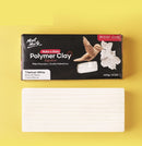 Mont Marte Make n Bake Polymer Clay Signature Titanium White 400g (14.1oz) Block, Bake in Oven, Soft and Smooth, Sculpting
