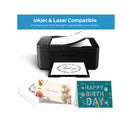 Blank White Cards and Envelopes 100 Pack | Ohuhu 5 x 7 Heavyweight Folded Cardstock and A7 Envelopes