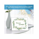 Blank White Cards and Envelopes 100 Pack | Ohuhu 5 x 7 Heavyweight Folded Cardstock and A7 Envelopes