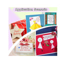 4 Sheets Sentiments Rubber Clear Stamps Set Clear Stamps For Card Making And 3 Pcs Acrylic Stamp Block Tools