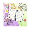 4 Sheets Sentiments Rubber Clear Stamps Set Clear Stamps For Card Making And 3 Pcs Acrylic Stamp Block Tools