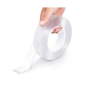 EZlifego Double Sided Tape Heavy Duty | Multipurpose Wall Tape Adhesive Strips Removable Mounting Tape | Reusable Strong Sticky Transparent