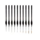 10 Pieces Detail Paint Brush Set | Durable Miniature Painting Brushes | Micro Paint Brushes for Warhammer 40k Miniature Figure BOVULO