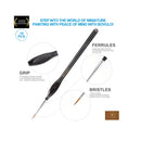 10 Pieces Detail Paint Brush Set | Durable Miniature Painting Brushes | Micro Paint Brushes for Warhammer 40k Miniature Figure BOVULO