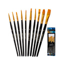 Crafts 4 All Acrylic Paint Brushes | Professional | Wide and Fine Tip | Nylon Hair Artist Paintbrushes