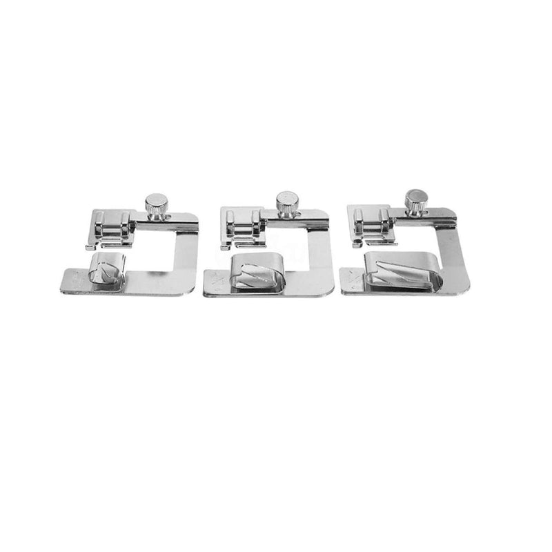 PannySewCraft Rolled Hem Presser Foot Set – 3 Piece Wide Hemmer Foot Kit- 1/2 Inch, 3/4 Inch