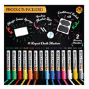 Blami Arts Washable Liquid Chalk Markers | 14 Extra Gold And Silver Ink And Color Pens