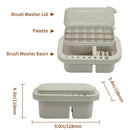 MyLifeUNIT | Brush Cleaner | Brush Holder & Organizers With Palette For Acrylic Paints