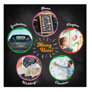 Blami Arts Washable Liquid Chalk Markers | 14 Extra Gold And Silver Ink And Color Pens