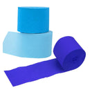 Coceca 12 Rolls Of Crepe Paper Streamers 984 Feet | Of 3 Colors For Birthday Party | DIY Baby Color Blue