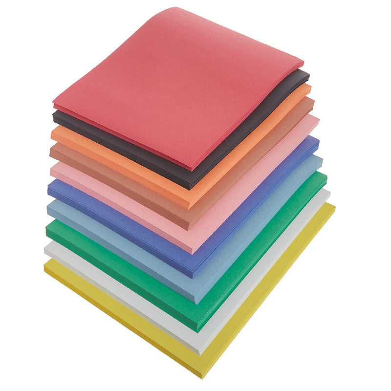 SunWorks Construction Paper 10 Assorted Colors 12 x 18 100 Sheets