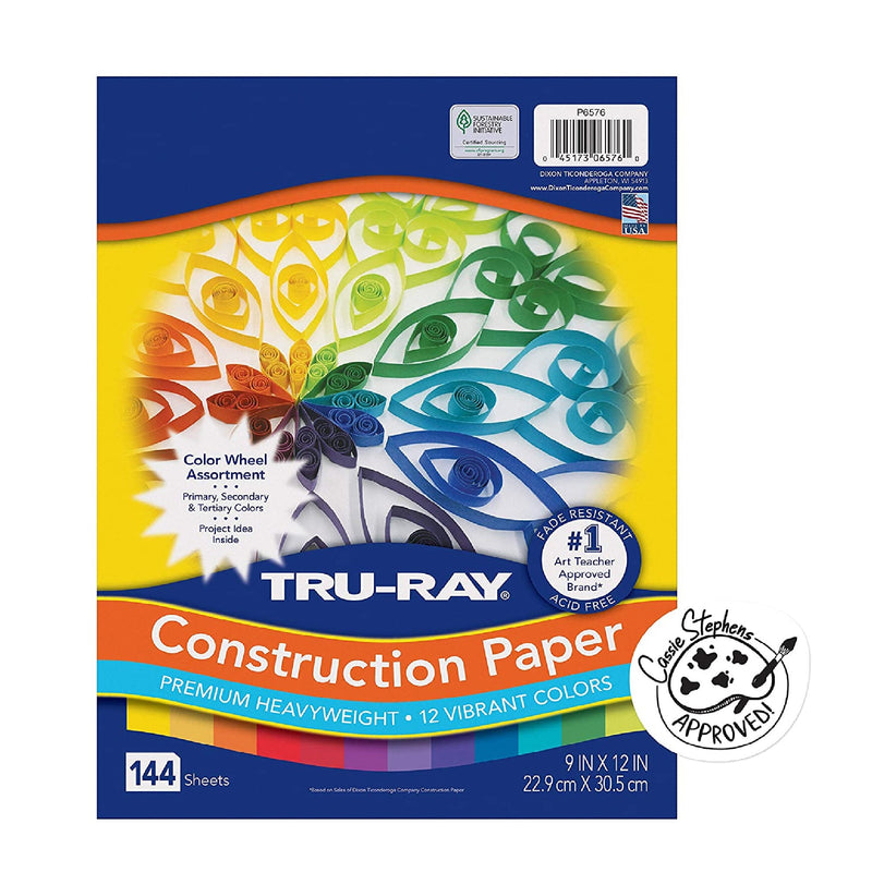 Tru Ray | Assorted Color Wheels | 9 x 12 Inches | Pack Of 144