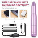 Electric Nail Drill Machine USB Rechargeable Portable Professional Nail File Kit For Acrylic Gel Nails Manicure Pedicure Polishing Shaping