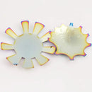 2 Pcs Chameleon French Nail Design Steel Cutters French Smile Line Cutter Mold Stainless Steel Nail Stamp Template