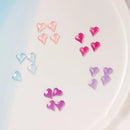 Heart Shaped Nail Art Decorations | 3D Nail Art Decals Resin Charms For Gel Acrylic Nail Design Jewelry Crafts Making