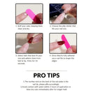 Simple French Style Fake Nails White Butterfly Temperament Press-On Nails Manicure With Jelly Gel