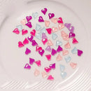 Heart Shaped Nail Art Decorations | 3D Nail Art Decals Resin Charms For Gel Acrylic Nail Design Jewelry Crafts Making