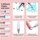 6 Pcs/set Professional Ceramic Nail Drill Bits Set Acrylic Nail File Drill Bit Pedicure Cuticle Gel Nail Polishing Head
