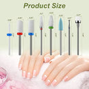 7 Pcs Ceramic Nail Drill Bits Set | Professional Remove Gel Acrylic Fake Nail | Nail Drill Bit Tools