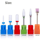 6 Pcs/set Professional Ceramic Nail Drill Bits Set Acrylic Nail File Drill Bit Pedicure Cuticle Gel Nail Polishing Head