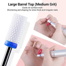 6 Pcs/set Professional Ceramic Nail Drill Bits Set Acrylic Nail File Drill Bit Pedicure Cuticle Gel Nail Polishing Head