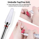 6 Pcs/set Professional Ceramic Nail Drill Bits Set Acrylic Nail File Drill Bit Pedicure Cuticle Gel Nail Polishing Head