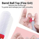 6 Pcs/set Professional Ceramic Nail Drill Bits Set Acrylic Nail File Drill Bit Pedicure Cuticle Gel Nail Polishing Head