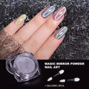 Y2K Nail Powder Laser | Shimmer Gel Polish Flakes For Manicure And Nail Pigment Glitter Dust For Salon Home Nail Art DIY Decor