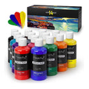 Magicfly | Bulk Acrylic Paint Set | 14 Pigment-Rich Colors 280 Ml/9.47 Fl Oz