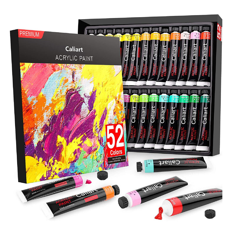 Premium Quality Acrylic Paint Set 24 Colors - (1.28oz, 38ml