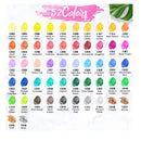 Caliart | Acrylic Paint Set | 52 Vivid Colors (22 Ml/0.74 oz) Artists' Craft Paints