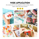 Magicfly | Bulk Acrylic Paint Set | 14 Pigment-Rich Colors 280 Ml/9.47 Fl Oz